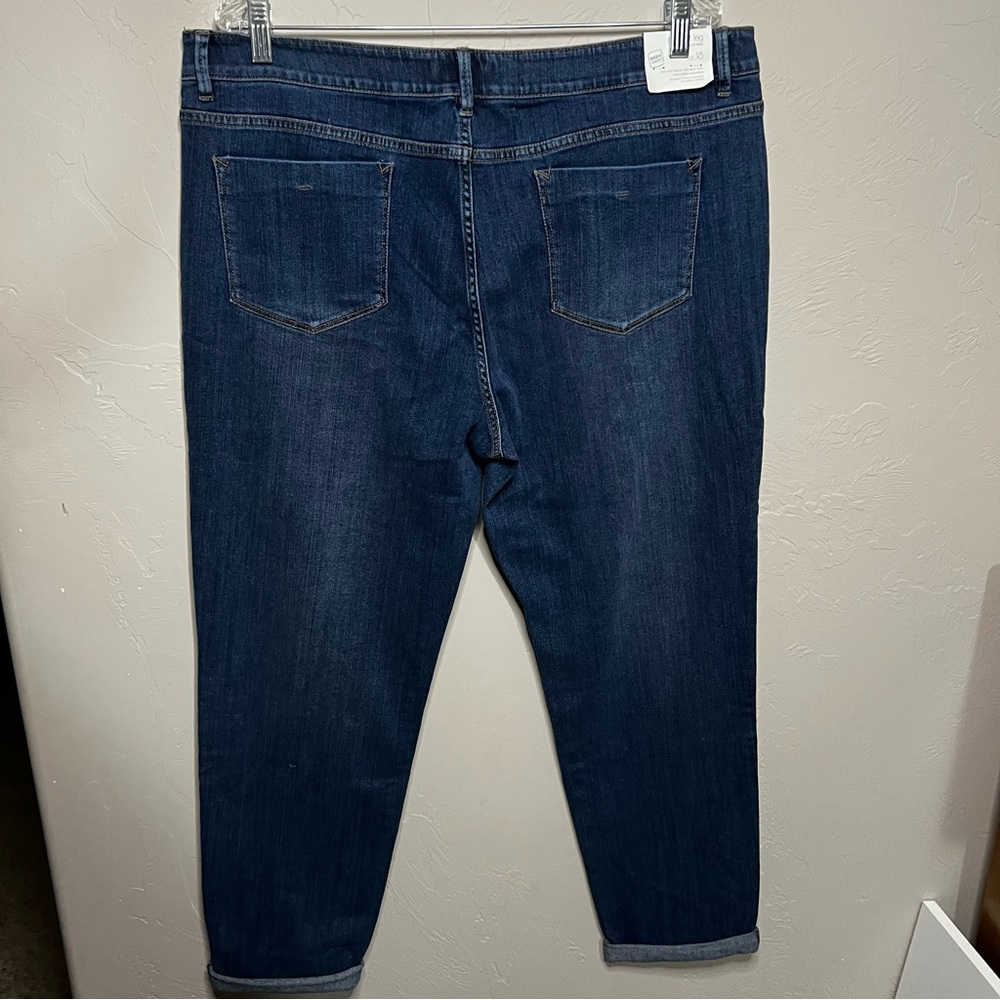 NWT J.‎ Jill The Weekender Straight Leg Dark Blue Denim Jeans - Picture 6 of 11
